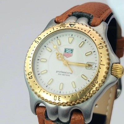 TAG HEUER PROFESSIONAL WG1222 QUARTZ 200M WATER RESISTANT TWO-TONE WATCH 32MM