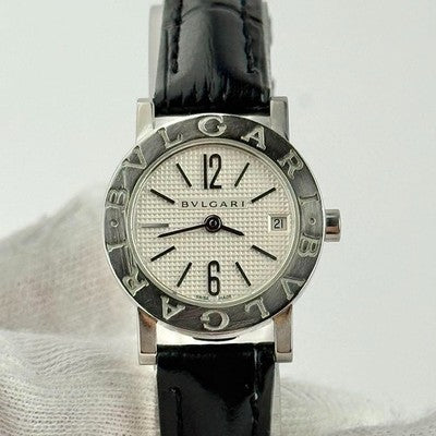 BVLGARI BVLGARI BB23SL SILVER DIAL WOMEN'S WATCH USED GOOD CONDITION