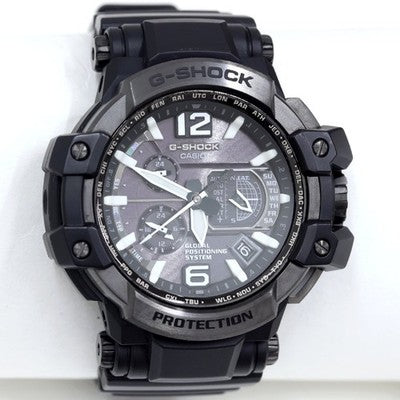 CASIO G-SHOCK GPW-1000T-1AJF Sky Cockpit GPS Solar Quartz Black Dial Excellent
