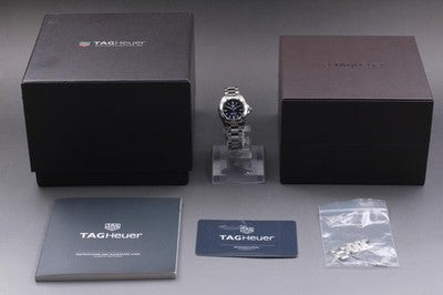 TAG HEUER AQUARACER WBD1412.BA0741 WPP7203 QUARTZ BLUE DIAL LADIES WATCH SS
