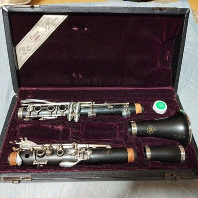 YAMAHA YCL-851 II CUSTOM BB CLARINET W/ CL-4CM MOUTHPIECE CASE BAG TESTED USED