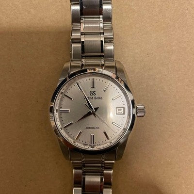 SEIKO GRAND SEIKO AUTOMATIC MEN'S WRISTWATCH ROUND FACE JAPAN MADE SKELETON BACK