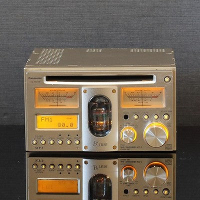 PANASONIC CQ-TX5500D VACUUM TUBE CAR CD PLAYER AMP 2DIN ANALOG METER JAPAN