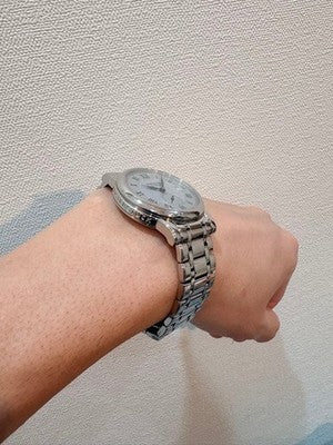 MONTBLANC STAR ROMAN SMALL SECONDS DATE AUTOMATIC WATCH SS SILVER DIAL 39MM