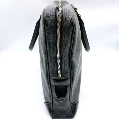 LOUIS VUITTON BRIEFCASE PORTE DOCUMENT VOYAGE N41125 DAMIER GRAPHITE BLACK GRAY