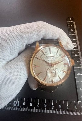 SEIKO PRESAGE SARY132 4R57 AUTOMATIC DATE MEN'S WATCH BROWN LEATHER NO BOX