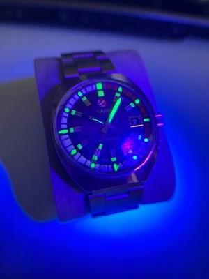 RADO CAPTAIN COOK 11773-2 AUTOMATIC MENS DIVER WATCH ROTATING BEZEL SS BLACK
