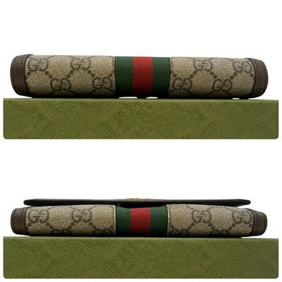 GUCCI OPHIDIA SHERRY GG SUPREME LONG WALLET - W/ BOX MEN'S ACCESSORIES