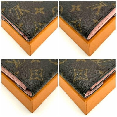 LOUIS VUITTON VICTORINE MONOGRAM ROSE BALLERINE TRI-FOLD WALLET M62360 JAPAN