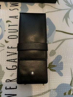Montblanc Meisterstück Fountain Pen 14K 4810 Black Used /w Box Engraved