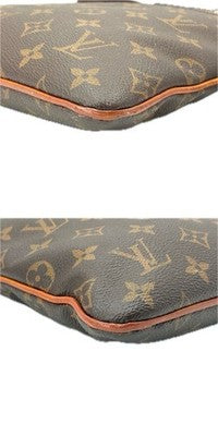 LOUIS VUITTON M40524 MONOGRAM POCHETTE VALMY SHOULDER BAG AUTHENTIC USED LEATHER