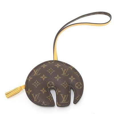 LOUIS VUITTON BAG CHARM・LV ELEPHANT TAUPE M02384 MONOGRAM CANVAS CALF ELEPHANT