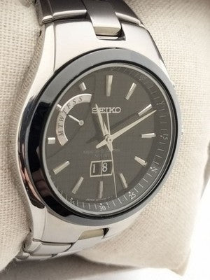 SEIKO SPIRIT SBTT003 8B43 TITANIUM RADIO SOLAR DAY DATE SAPPHIRE WATCH JAPAN