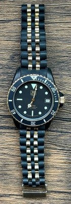 TAG HEUER 1000 PROFESSIONAL 200M 980.029N MEN'S WATCH BLACK GOLD VINTAGE