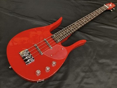 KATAMALAZOO KB1/RED LONGHORN TYPE ELECTRIC BASS GUITAR W/ SOFT CASE