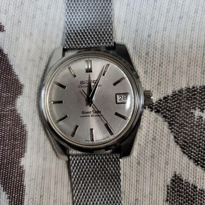 SEIKO GRAND SEIKO SECOND MEN'S WRISTWATCH ROUND FACE JAPAN MADE STAINLESS STEEL