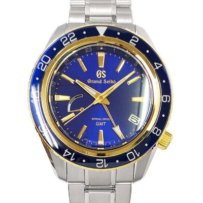 GRAND SEIKO SPORTS COLLECTION GMT AUTOMATIC SPRING DRIVE SBGE248 K18YG BLUE DIAL