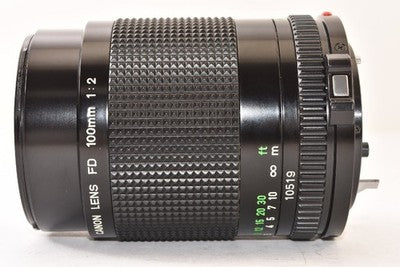 CANON NEW FD 100MM F2 LARGE-APERTURE MEDIUM TELEPHOTO LENS AS IS