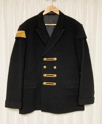 YOHJI YAMAMOTO POUR HOMME 92AW ARMBAND MELTON NAPOLEON JACKET BLACK M 90S