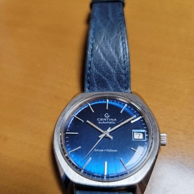 CERTINA VOLVO AUTOMATICS BLUE DIAL WATCH 1977 EXCELLENT++++