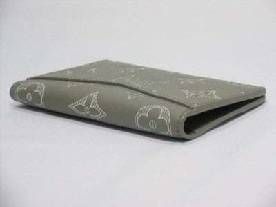 LOUIS VUITTON ORGANIZER POCKET A028 OLIVE GREEN CARD HOLDER WALLET RARE