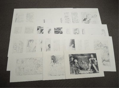 PABLO PICASSO 347 COPPERPLATE ENGRAVINGS LOOSE SHEETS COMPLETE 6 VOL SET B3