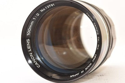 CANON 100MM F2 L39 LEICA MOUNT TELEPHOTO LENS ALUMINUM EXCELLENT++++