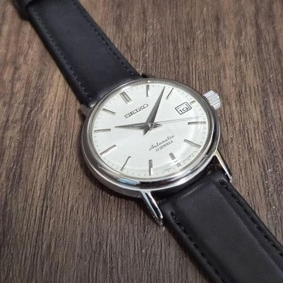 SEIKO AUTOMATIC 6R15-00V0 SARB031 MEN'S WRISTWATCH WHITE DIAL MECHANICAL JAPAN