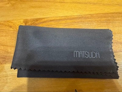 MATSUDA 10601H ART DECO ROUND SUNGLASSES ORANGE LENS WITH ORIGINAL CASE