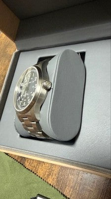 HAMILTON KHAKI FIELD TITANIUM AUTO H70545140 42MM BLUE DIAL WATCH BOX USED