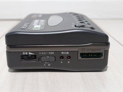 SONY WM-EX99R Cassette Player Black Used /w Remote Earphones Manual Case
