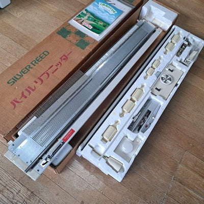 SILVER REED SRP-50 PILE RIBBER ATTACHMENT KNITTING MACHINE SERVICED FULL SET BOX