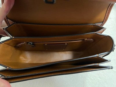 COACH ROGUE TOP HANDLE SIGNATURE TEXTILE BAG 22X16X9CM NEAR MINT