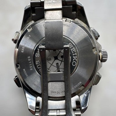 SEIKO SBXB005 ASTRON GPS SOLAR RADIO WATCH BLUE DIAL TITANIUM ANALOG MODEL