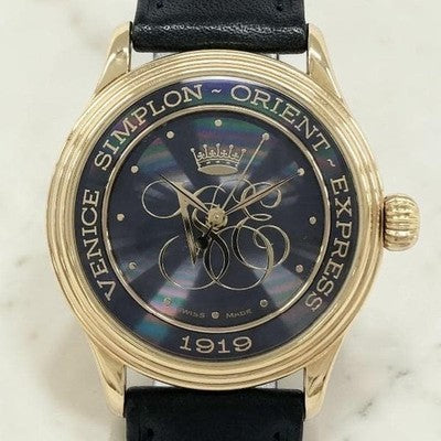 LOUIS ERARD ORIENT EXPRESS VENICE SIMPLON 70TH ANNIV AUTO MENS WATCH RARE