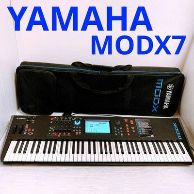 YAMAHA MODX7 76-KEY SYNTHESIZER MUSIC WORKSTATION KEYBOARD W/SOFT CASE TESTED