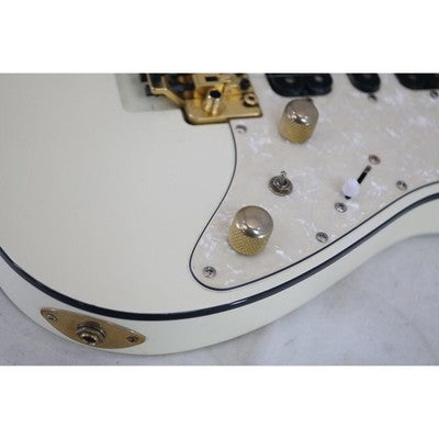 BACCHUS G-CUSTOM HSH ELECTRIC GUITAR 24 FRETS LOCKING TREMOLO WHITE USED