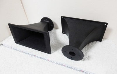 JBL 2376 METAL HORN 1.5 INCH THROAT PAIR FOR 2450SL DRIVERS USED GOOD CONDITION