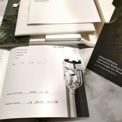 MONTBLANC WRITERS EDITION 2019 RUDYARD KIPLING FOUNTAIN PEN MEDIUM NIB W/BOX
