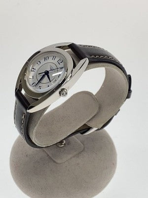 LONGINES LA GRANDE CLASSIQUE L6.136.4 QUARTZ SILVER DIAL BROWN LEATHER WATCH