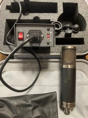 TELEFUNKEN TF47 TUBE CONDENSER MICROPHONE POWER SUPPLY FULL SET UNUSED