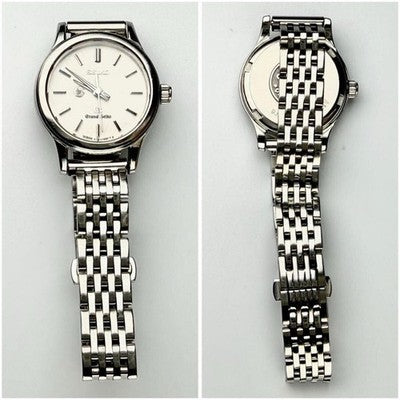 GRAND SEIKO 4J51-0AA0 QUARTZ WATCH SUNBURST DIAL LION MEDALLION LADIES JAPAN