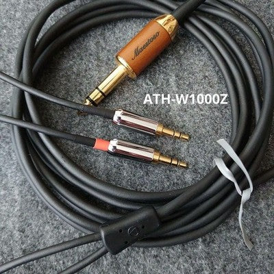 AUDIO TECHNICA ATH-W1000Z MAESTOSO WOOD HEADPHONES DETACHABLE MOD USED