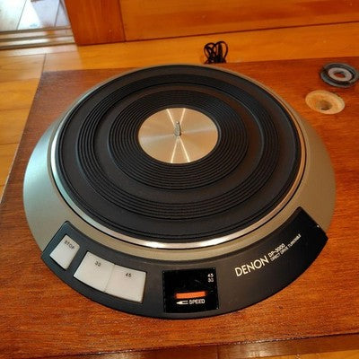 DENON DP-3000 TURNTABLE DK-100 CABINET TONEARM SET SERVICED VINTAGE