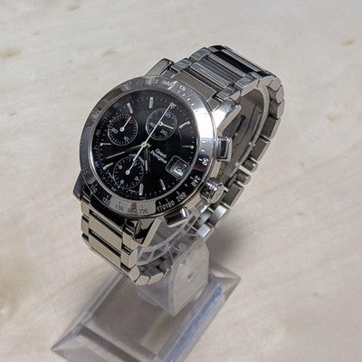 GIRARD PERREGAUX GP7500 CHRONOGRAPH AUTOMATIC 36MM BLACK DIAL MEN'S WATCH