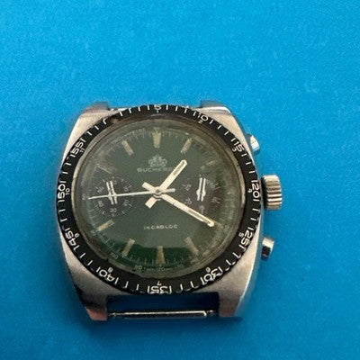 BUCHERER LANDERON 248 CHRONOGRAPH MANUAL WIND WATCH FOR PARTS OR NOT WORKING