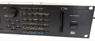 ROLAND JV-2080 SYNTHESIZER SOUND MODULE RACK UNIT W/ MANUAL CABLE TESTED