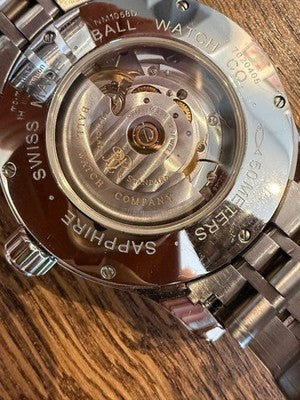 BALL WATCH TRAINMASTER CLEVELAND EXPRESS NM1058D-SCJ-GY GRAY DIAL STAINLESS