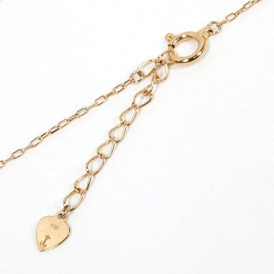 GEM KELLY HEART DIAMOND 0.31CT 0.14CT K18PG NECKLACE PINK GOLD EXCELLENT+++++