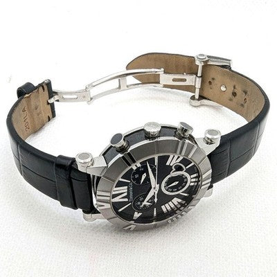 TIFFANY ATLAS CHRONOGRAPH Z1301 QUARTZ MENS WATCH WHITE DIAL DATE JAPAN